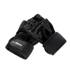 GymBeam Wrap fekete edzőkesztyű - GymBeam edzőkesztyű