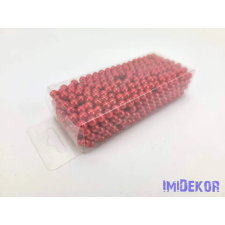  Gyöngy 6mm 85g - Piros gyöngy