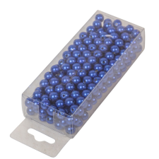  Gyöngy 8mm kék 85gr dekorációs kellék