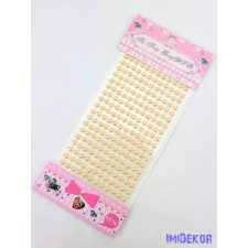  Gyöngy matrica öntapadós - Halvány Barack dekorációs kellék