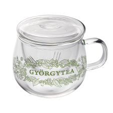 Györgytea Üvegszűrős csésze 350ml tea