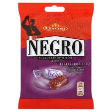 Győri Negro feketeribizli ízű töltetlen keménycukorka 79 g csokoládé és édesség