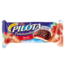 GYŐRI Piskótatallér, 147 g, GYŐRI "Pilóta", eper csokoládé és édesség