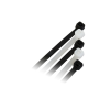  Gyorskötöző, kábelkötegelő 4.7 mm x 380 mm fekete, 50 db