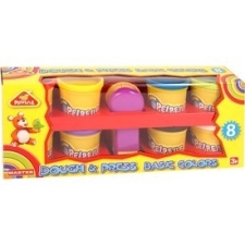  Gyurma 8 tégelyes készlet kinyomóval gyurma