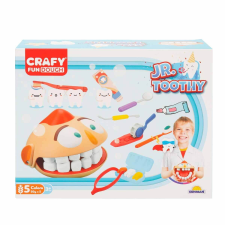 Gyurma játékkészlet, Crafy, Doctor Maseluta Junior, 12 db gyurma