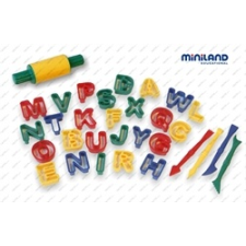 Gyurmázó szett betűkkel, gyermekfoglalkoztató játék puzzle, kirakós