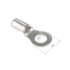  Gyűrűs saru, M4, max.2,5 mm² kisháztartási gépek kiegészítői