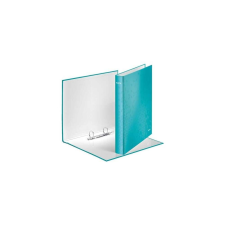  Gyűrűskönyv a4, maxi 4cm, 2 gyűrű, d alakú, karton leitz wow jégkék gyűrűskönyv