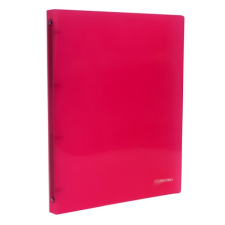 Gyűrűskönyv E-COLLECTION A/4 pp 4 gyűrű pink gyűrűskönyv