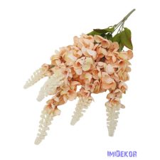  Gyűszűvirág 5 ágú selyem csokor 55cm - Barack dekorációs kellék