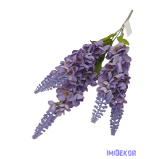  Gyűszűvirág 5 ágú selyem csokor 55cm - Lila dekorációs kellék