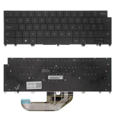  H6DNV gyári új angol (UK) háttérvilágításos fekete laptop billentyűzet, keret nélkül laptop alkatrész