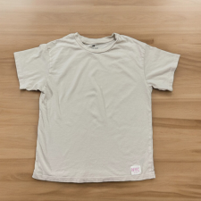 H&M Beige színű pamut felső gyerek póló
