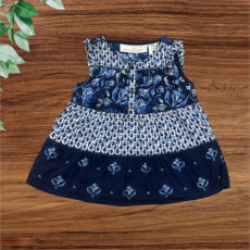 H&M Csinos kék virágos tunika