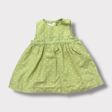 H&M Csinos zöld, pöttyös ruha lányka ruha