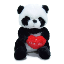H&amp;Y Panda szívecskével &quot;I love you&quot; felirattal 17 cm  plüssfigura