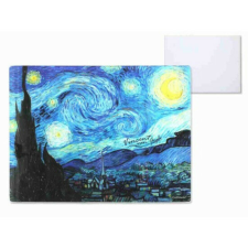 H.C.195-2024 Üveg konyhai munkalap 40x30cm,Van Gogh:Csillagos éj bútor