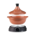 H.Koenig H.Koenig tajine elektromos edény, TAJ3, űrtartalom 3 l, terrakotta, 300 W, állítható hőmérséklet, lassú tűzhely, tökéletes főzés, LED jelző, piros/fekete