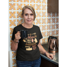  Ha mama nem tudja megsütni fekete póló ajándéktárgy