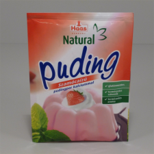 Haas Haas natural pudingpor szamóca 40 g reform élelmiszer