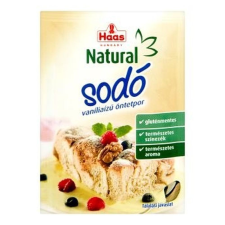 Haas Haas natural sodó vanília ízű öntetpor 15 g gluténmentes termék