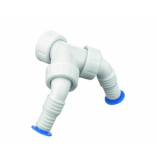 Haas Mosógép tömlővég iker visszacsapóval beépíthető gépek kiegészítői