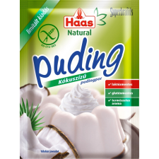 Haas Natural Kókusz pudingpor 40g sütés és főzés