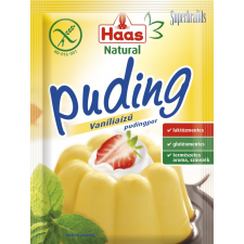 Haas Natural Vaníliaízű pudingpor 40g sütés és főzés