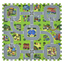  Habszivacs puzzle játszószőnyeg &quot;City&quot; 9 részes 36304 játszószőnyeg
