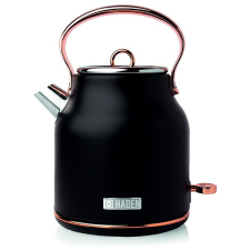 Haden Heritage Black and Copper, fekete vízforraló és teáskanna