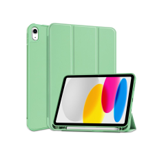 Haffner Apple iPad 10.9 (2022) tablet tok (Smart Case) on/off funkcióval, Apple Pencil tartóval - Tech-Protect - matcha green (ECO csomagolás) tablet tok