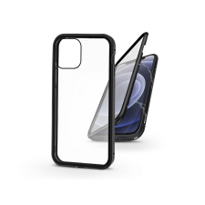 Haffner Apple iPhone 12/12 Pro mágneses, 2 részes hátlap előlapi üveggel - Magneto 360 - fekete tok és táska