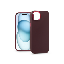 Haffner Apple iPhone 15 Plus szilikon hátlap - Frame - bíbor tok és táska