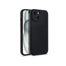 Haffner Apple iPhone 15 Plus szilikon hátlap - Silicone Mag Cover - fekete tok és táska