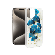 Haffner Apple iPhone 15 Pro Max leaves Gold Glam szilikon tok (HF632739) tok és táska