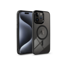 Haffner Apple iPhone 15 Pro Max szilikon hátlap - Edge Mag Cover - fekete/átlátszó tok és táska
