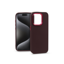 Haffner Apple iPhone 15 Pro szilikon hátlap - Frame - bíbor tok és táska