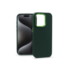Haffner Apple iPhone 15 Pro szilikon hátlap - Frame - zöld (PT-6828) tok és táska