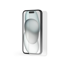Haffner Apple iPhone 15 üveg képernyővédő fólia - Tempered Glass Screen Pro Plus 2.5D - 1 db/csomag - ECO csomagolás (TF-0250) mobiltelefon kellék