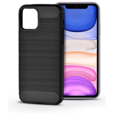 Haffner Carbon szilikon hátlap iPhone 11 fekete tok és táska