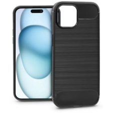 Haffner Carbon szilikon hátlap iPhone 15 fekete tok és táska