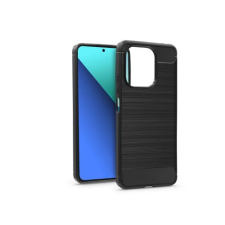 Haffner Carbon szilikon hátlap Xiaomi Redmi Note 13 4G fekete tok és táska