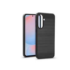 Haffner Carbon szilikon tok - Samsung SM-A566 Galaxy A56 5G - fekete tok és táska