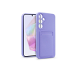 Haffner Card Case Samsung SM-A356 Galaxy A35 5G szilikon tok kártyatartóval lila (HF271649) (HF271649)