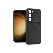 Haffner Card Case Samsung SM-S911 Galaxy S23 szilikon tok kártyatartóval fekete (PT-6751) tok és táska