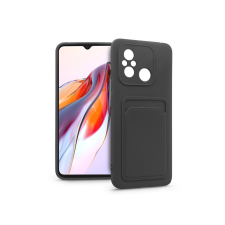 Haffner Card Case Xiaomi Redmi 12C Szilikon Tok - Fekete tok és táska