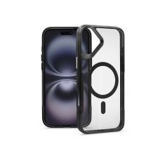 Haffner Ergofit Newzone Magsafe szilikon tok - Apple iPhone 16 Plus - fekete/átlátszó tok és táska