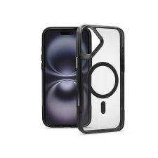 Haffner Ergofit Newzone Magsafe szilikon tok - Apple iPhone 16 Plus - fekete/átlátszó (HF310577) tok és táska
