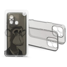 Haffner Gray Monkey szilikon hátlap Xiaomi Redmi 12C szürke átlátszó tok és táska
